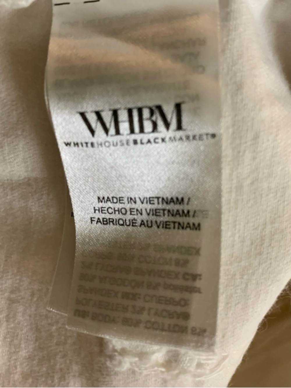 White House Black Market White High Rise Denim Shorts Women’s Size 12       V - Picture 7 of 8